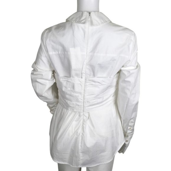 Veronica Beard Keora Layered Bustier Top White Sz 6. Very good used condition - Picture 10 of 11